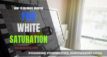 Perfecting Your Monitor: White Saturation Calibration Guide