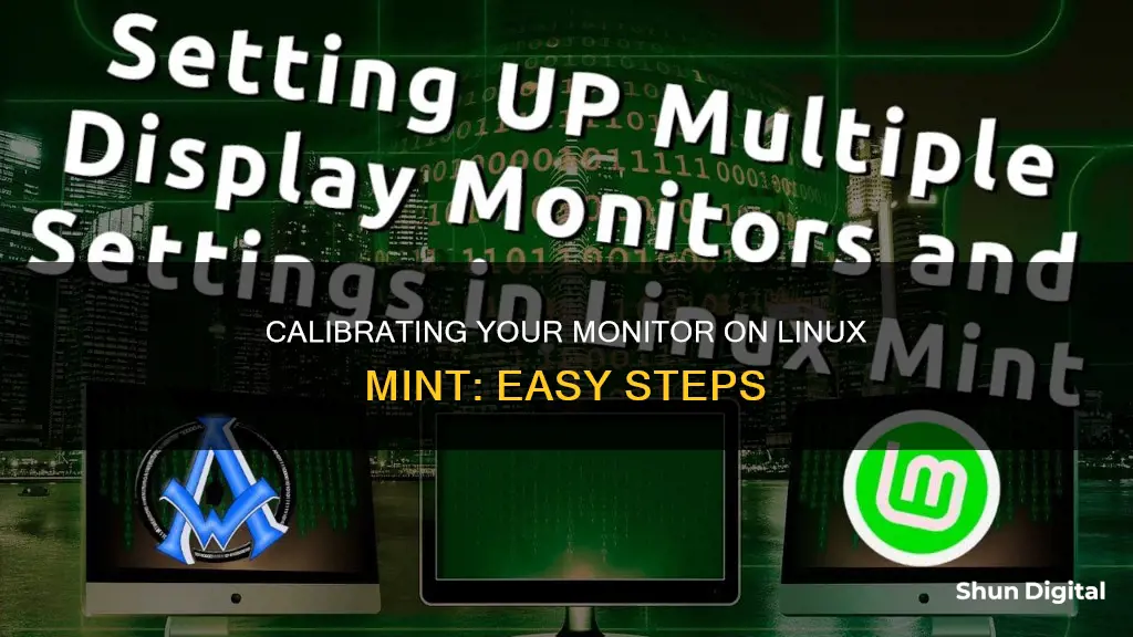 how to calibrate monitor linux mint