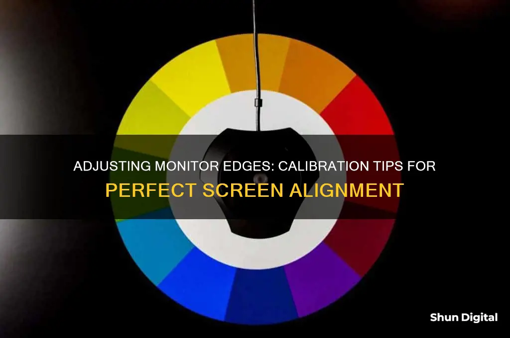 how to calibrate monitor size going off edges