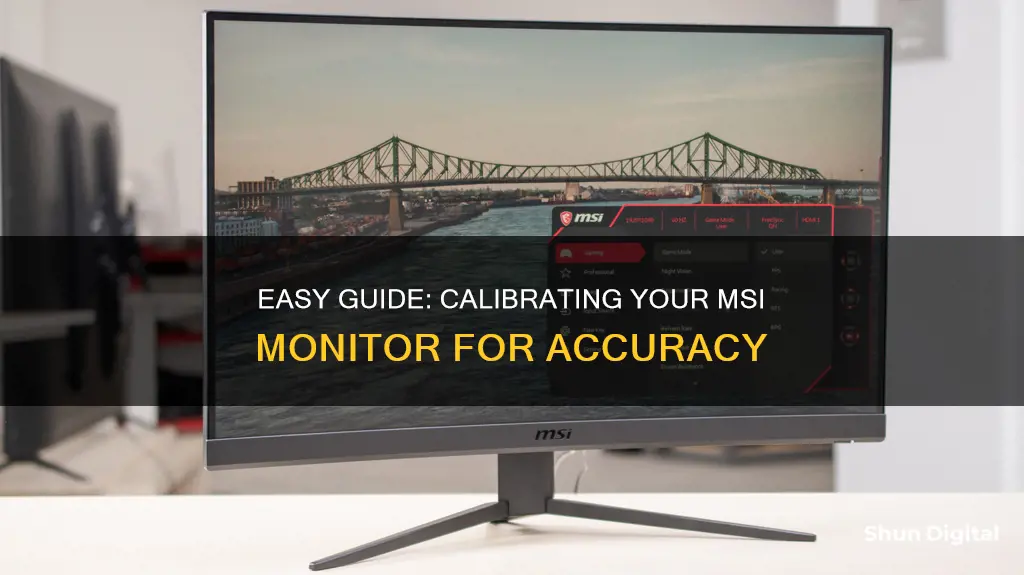 how to calibrate msi monitor