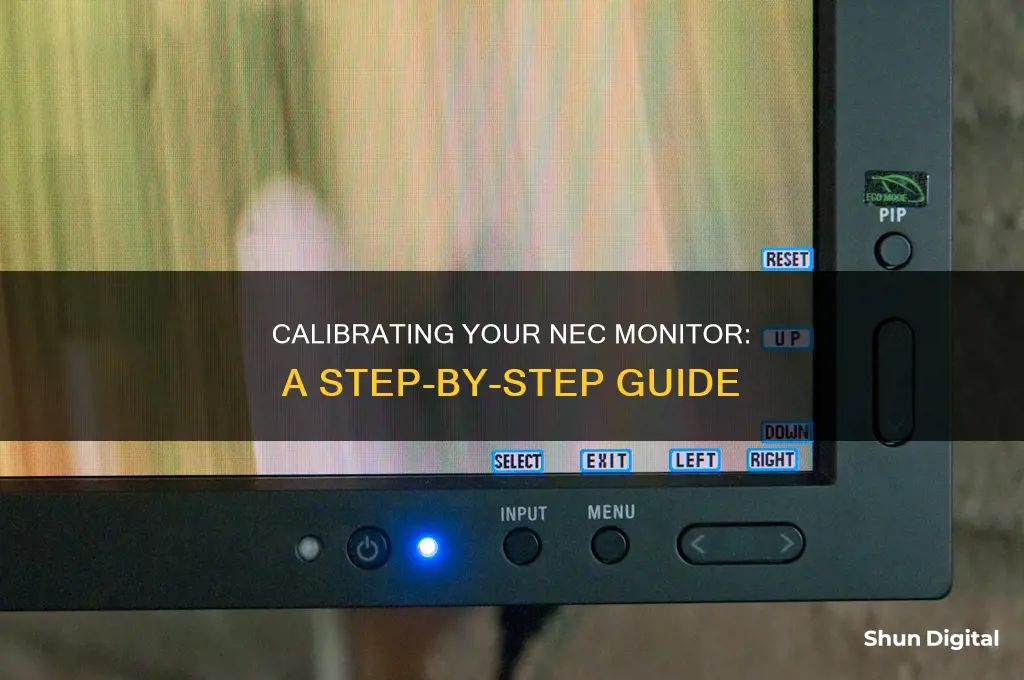 how to calibrate nec monitor