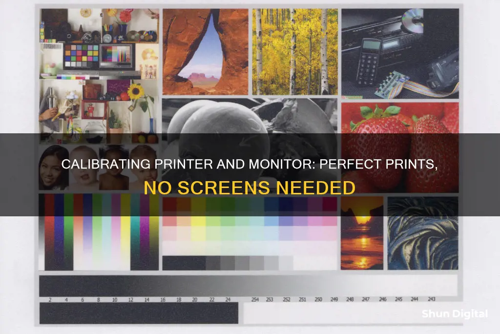 how to calibrate printer with monitor with just prints only