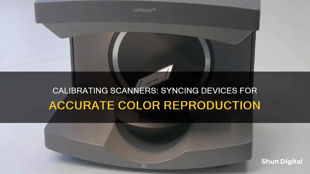 how to calibrate scanner to monitor