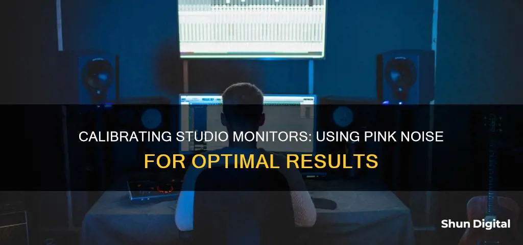 how to calibrate studio monitors pink noise