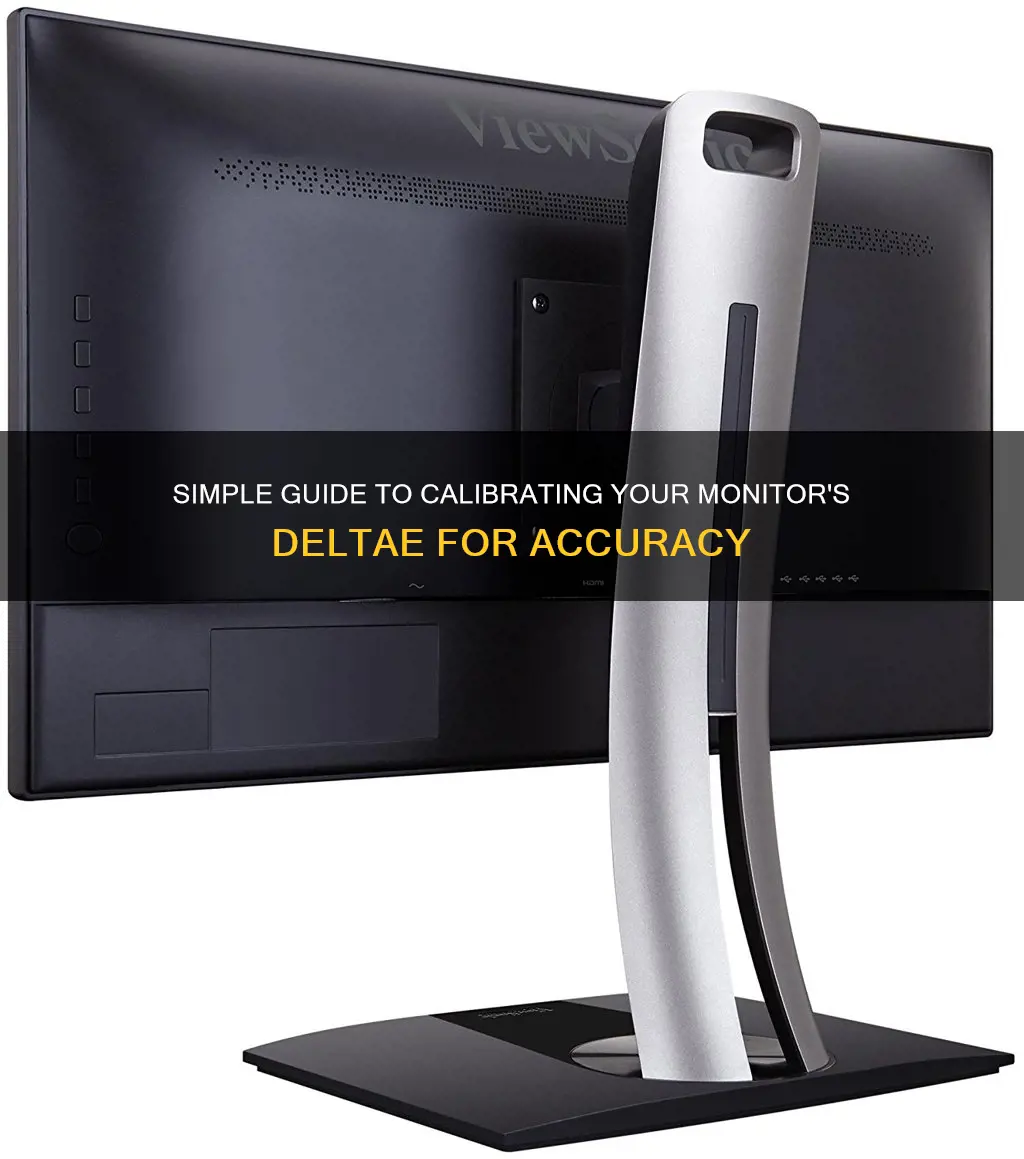 how to calibrate the deltae of monitor