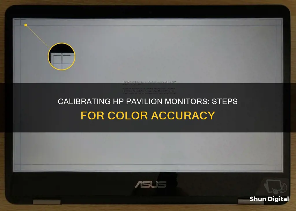 how to calibrate the monitor on my hp pavilion notebook