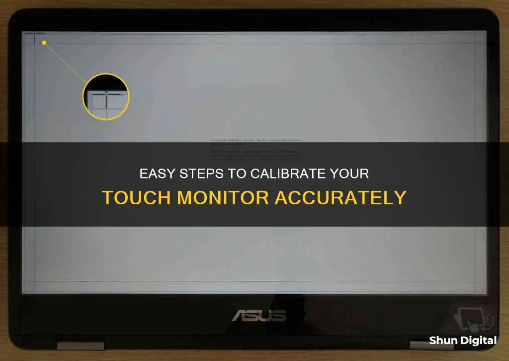 how to calibrate touch monitor