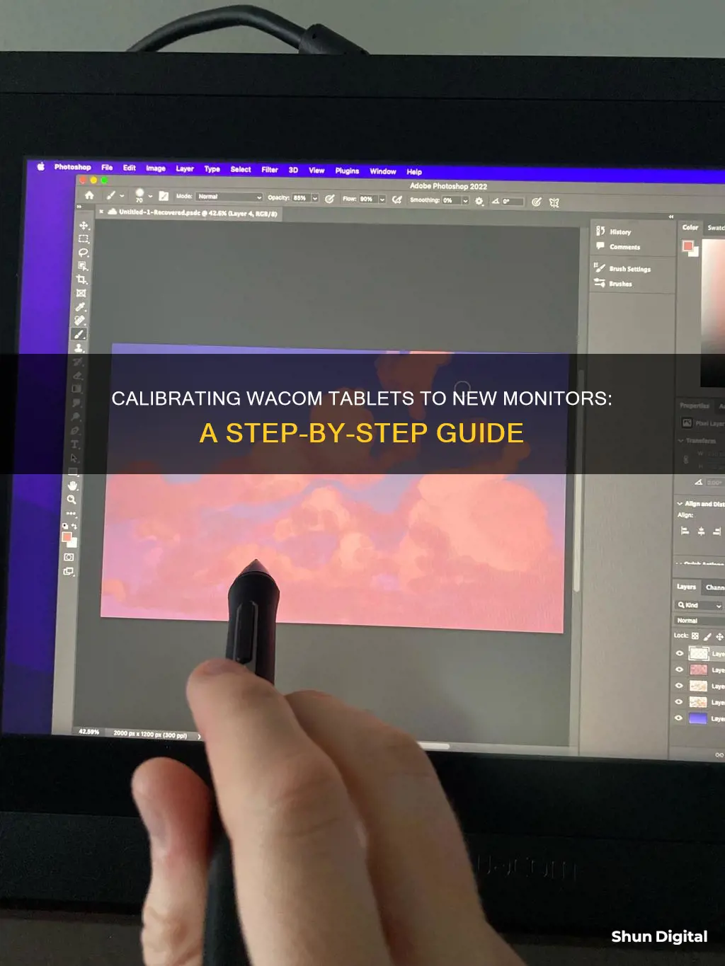 how to calibrate wacom to new monitor