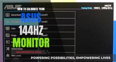 Calibrating Your ASUS 144Hz Monitor: A Step-by-Step Guide