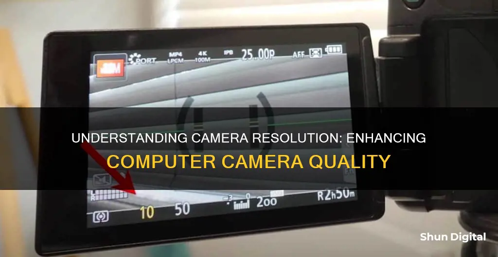 how to camera resolution on a computer