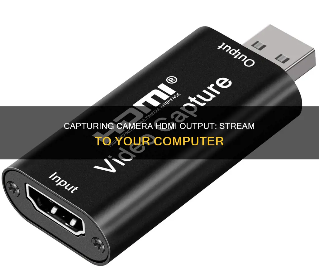 how to capture camera hdmi to computer