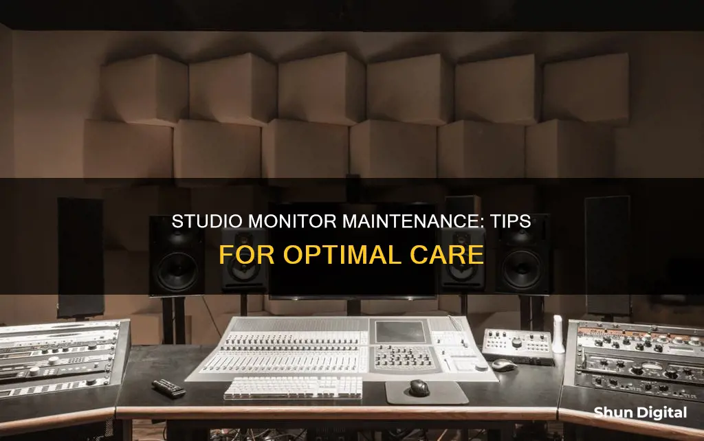 how to care for studio monitors