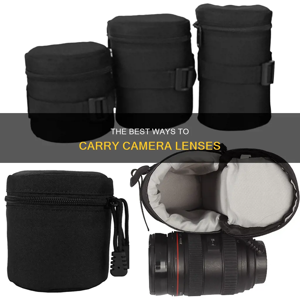 how to carry camera lenses