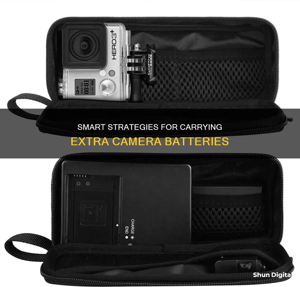 how to carry extra camera batteries