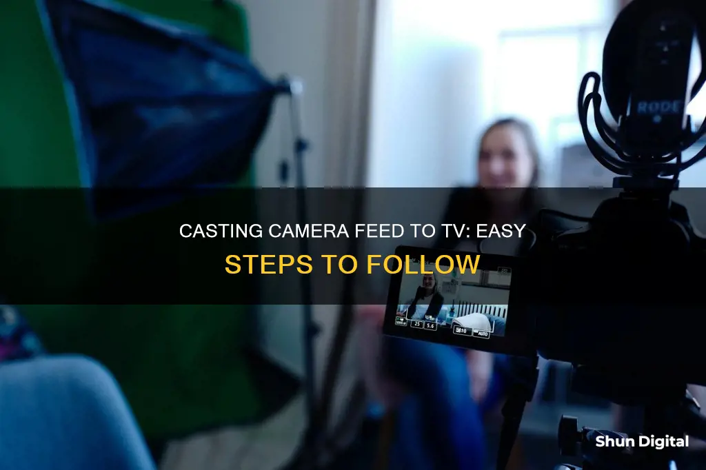 how to cast camera feed to a tv