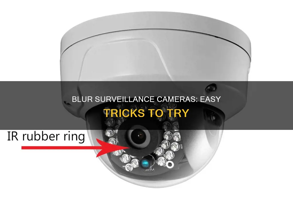 how to cause a blurry screen on surveillance camera