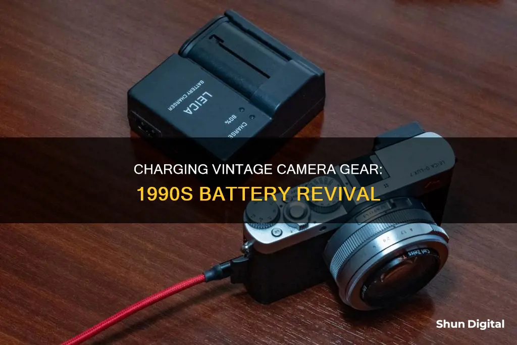 how to charge 1990s camera battery pack