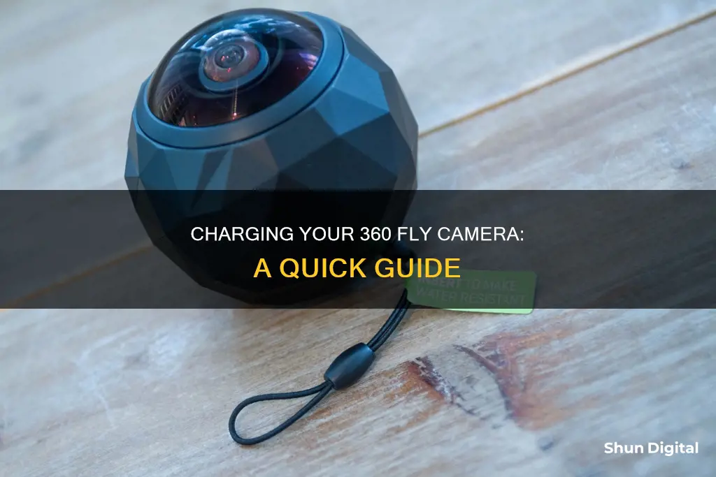 how to charge 360 fly camera