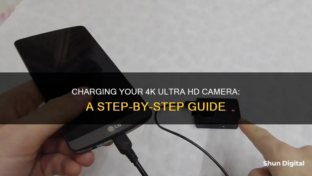 how to charge 4k ultra hd camera