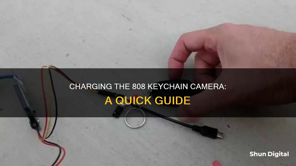 how to charge 808 keychain camera