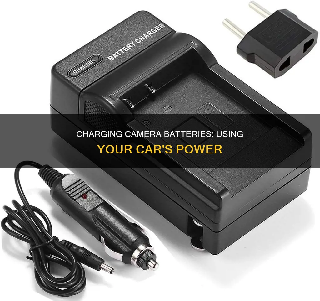 how to charge a camera battery in a car