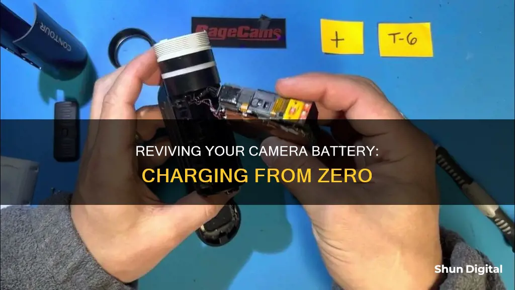 how to charge a camera battery that is completely dead