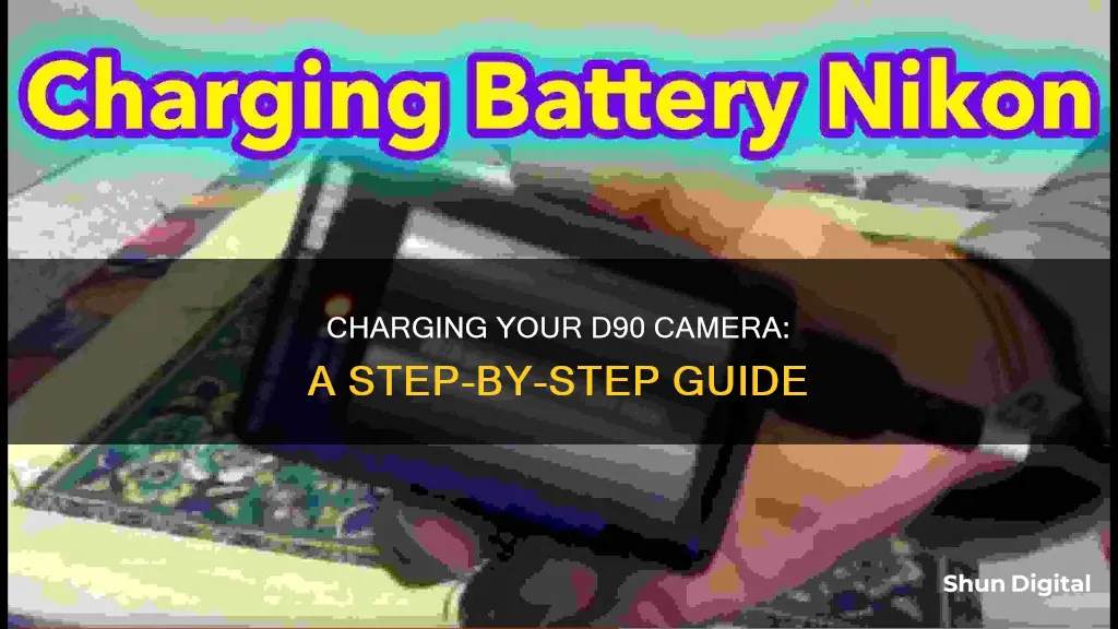 how to charge a d90 camera