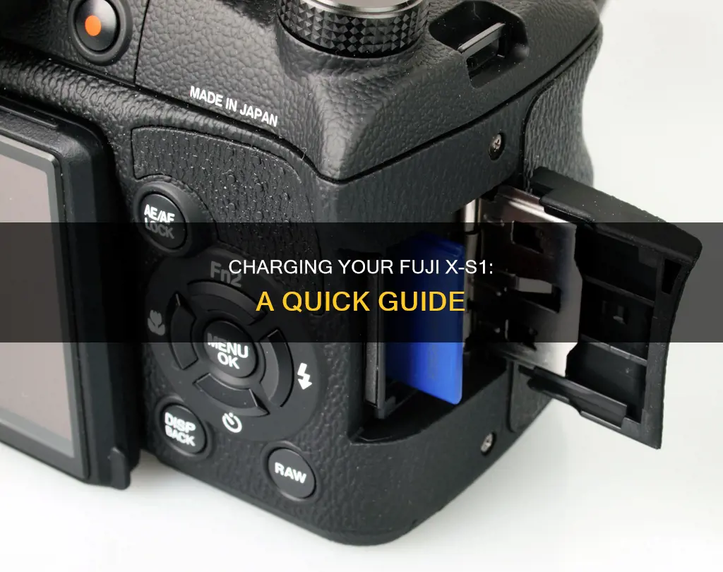 how to charge a fuiji x-s1 camera