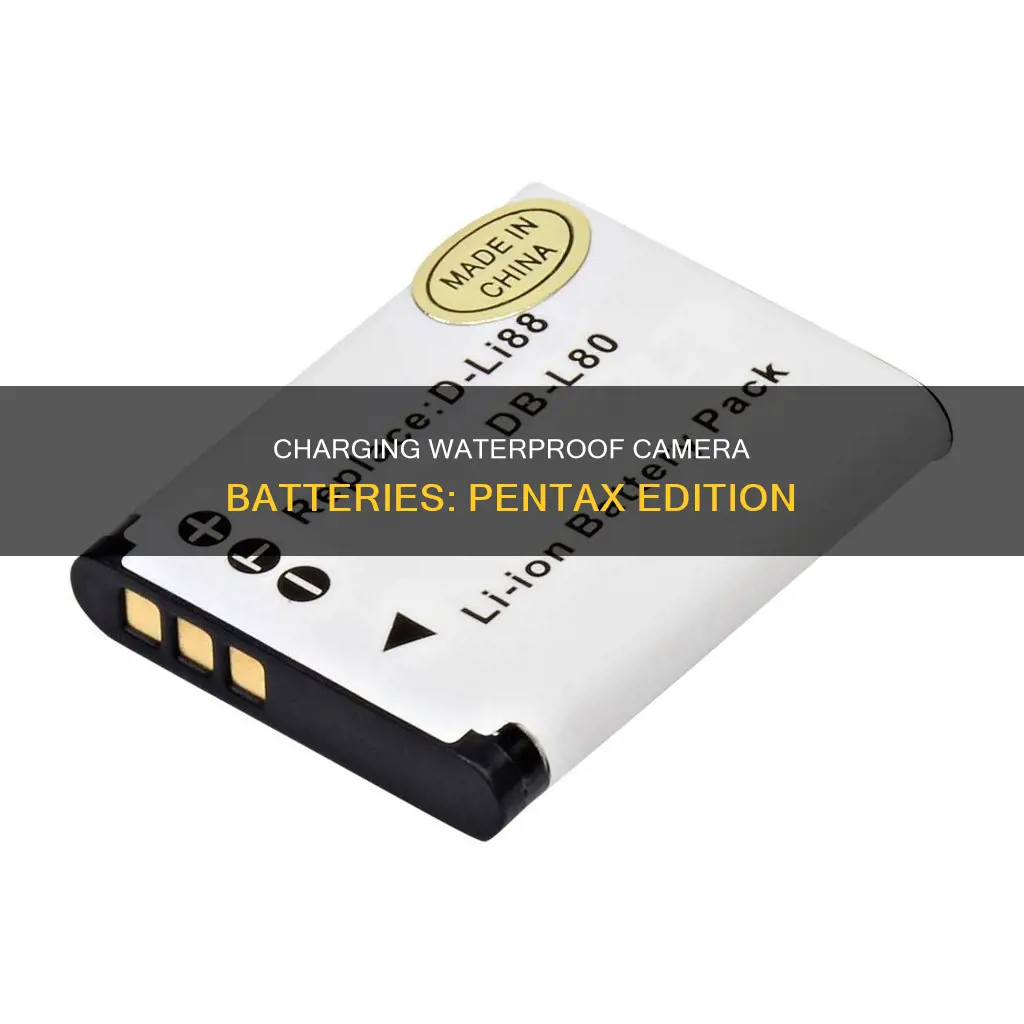 how to charge battery for pentax waterproof camera