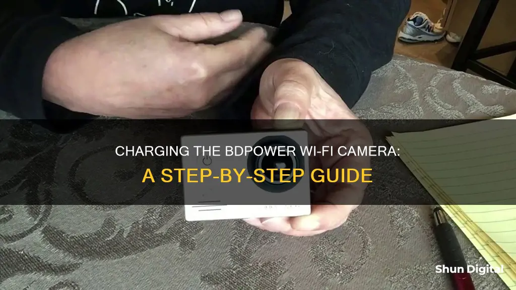 how to charge bdpower wifi camera