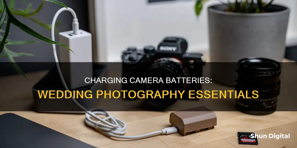 how to charge camera batteries at wedding