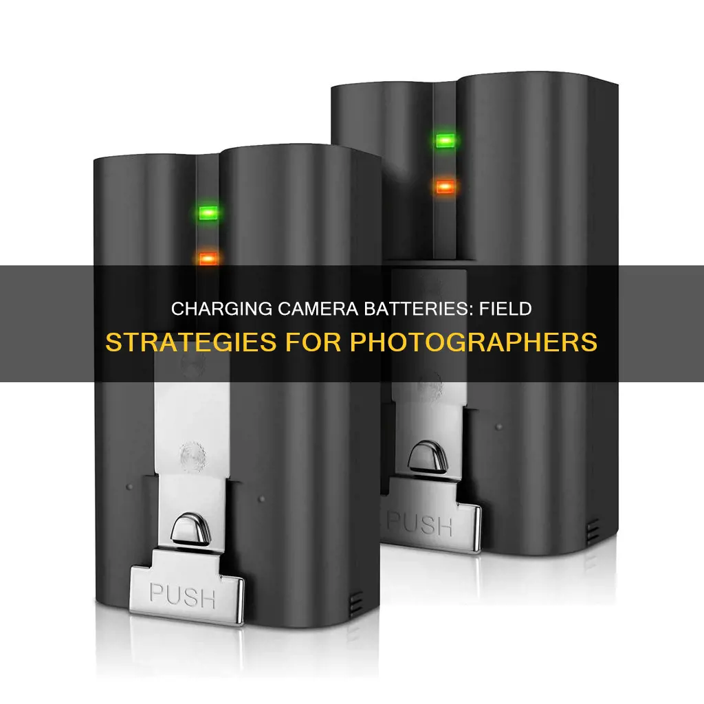 how to charge camera batteries in the field