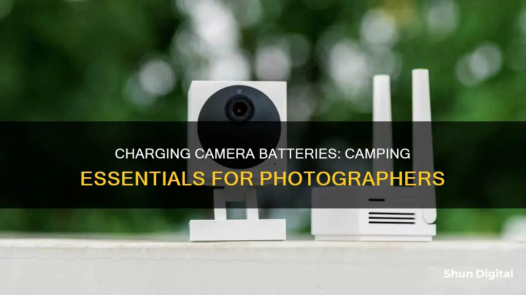 how to charge camera battery while camping