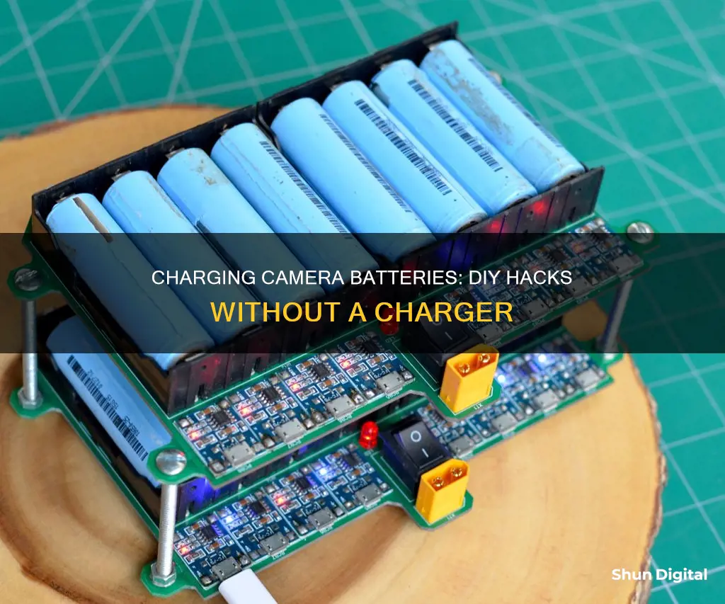 how to charge camera lithium battery with no charger