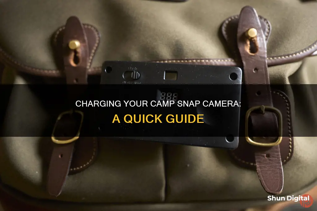 how to charge camp snap camera