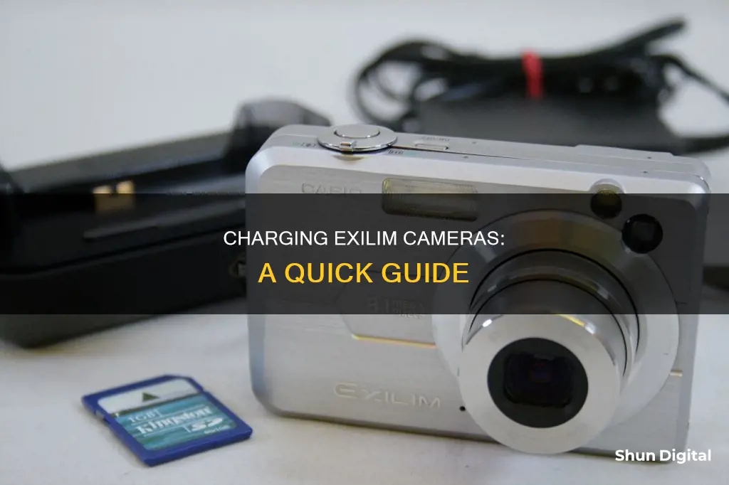 how to charge exilim camera