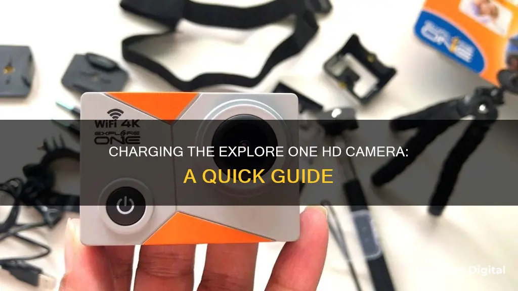 how to charge explore one hd camera