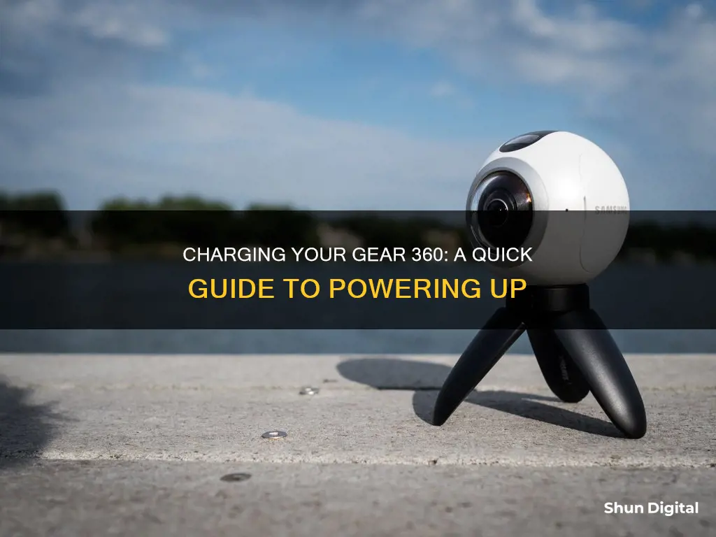 how to charge gear 360 camera