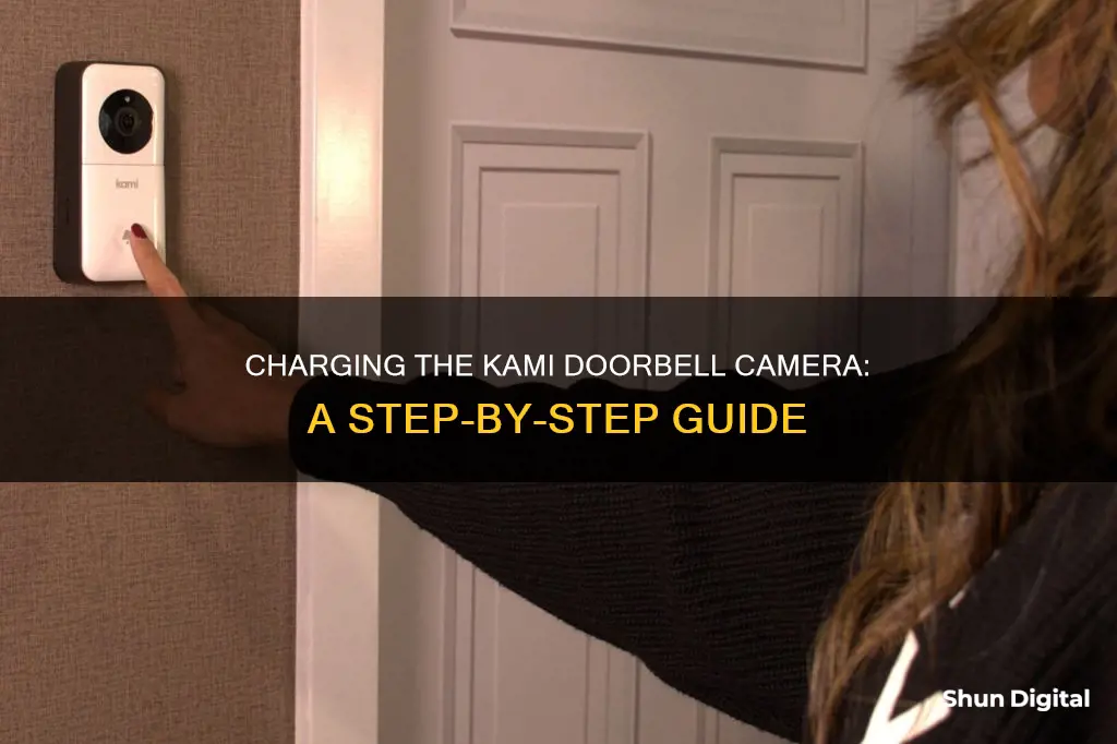 how to charge kami doorbell camera