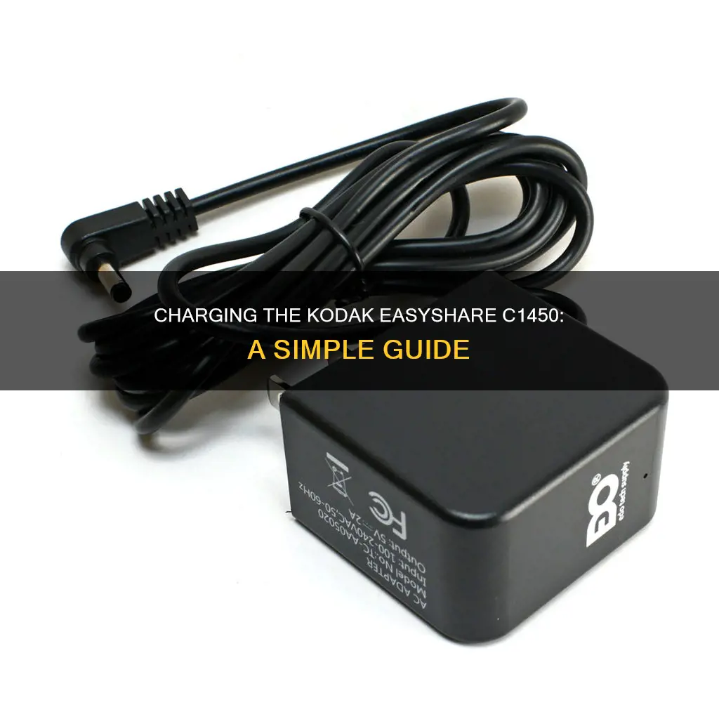 how to charge kodak 5x camera easyshare c1450