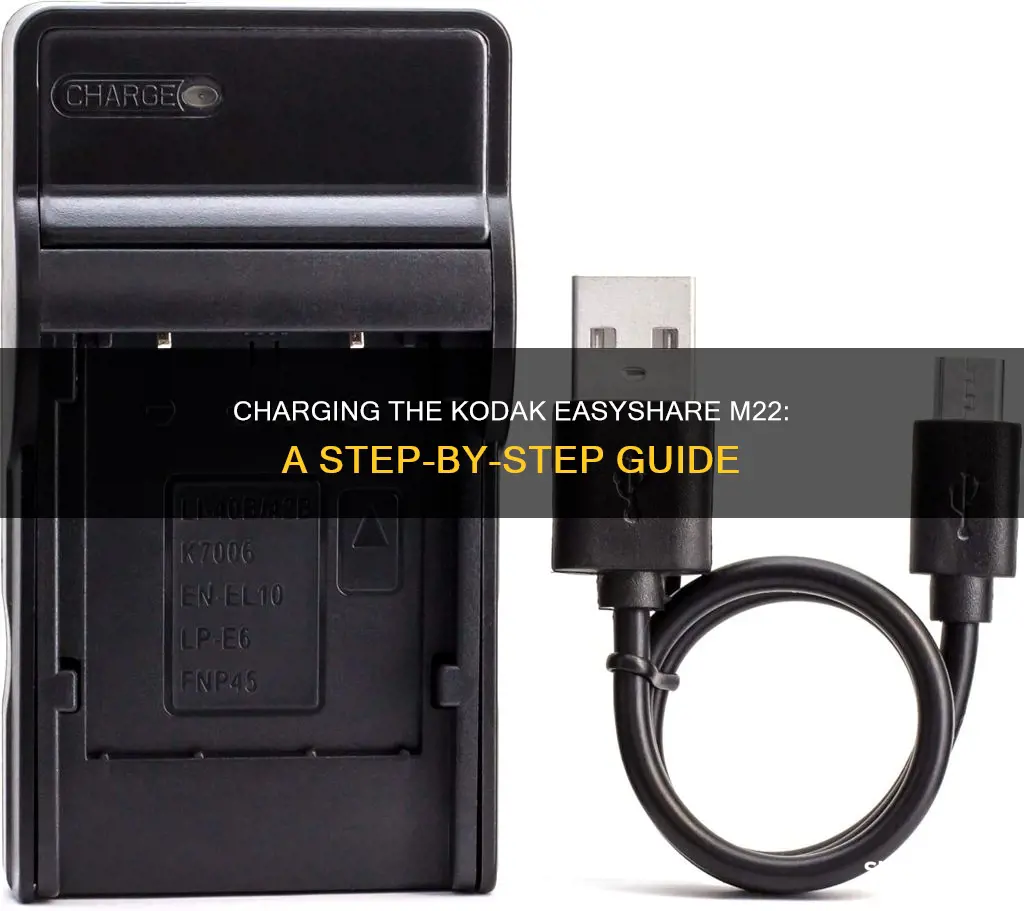 how to charge kodak easy share camera m22