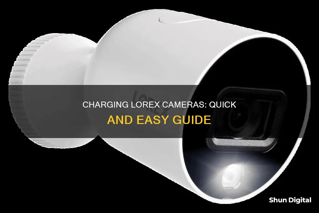 how to charge lorex camera