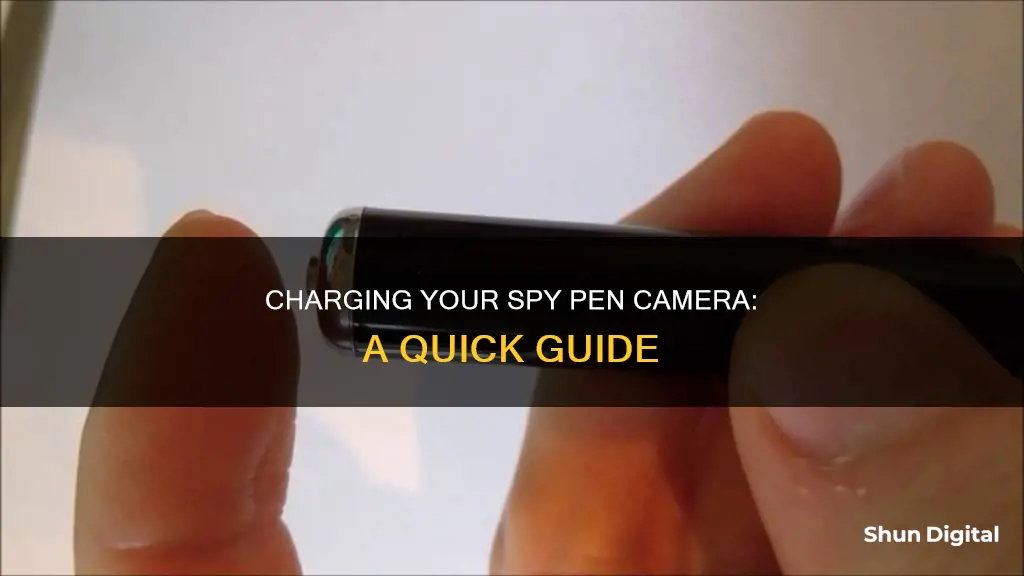 how to charge my spy pen camera