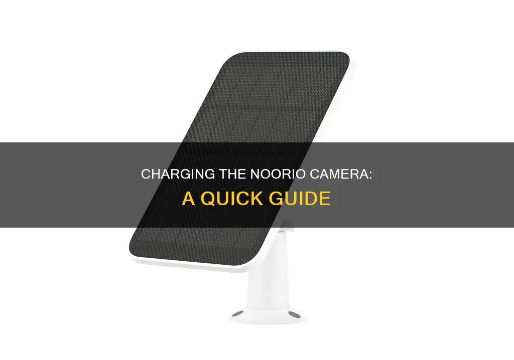 how to charge noorio camera