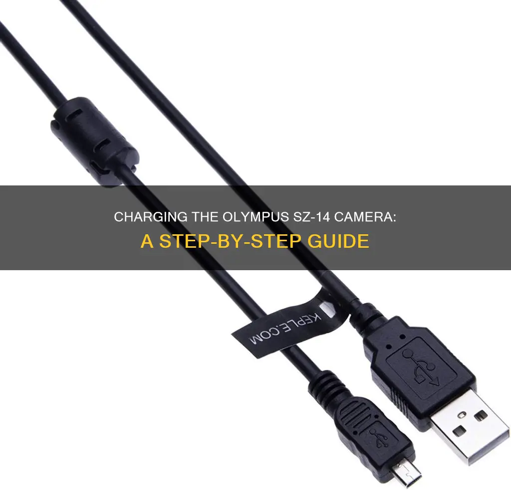 how to charge olympus sz-14 camera