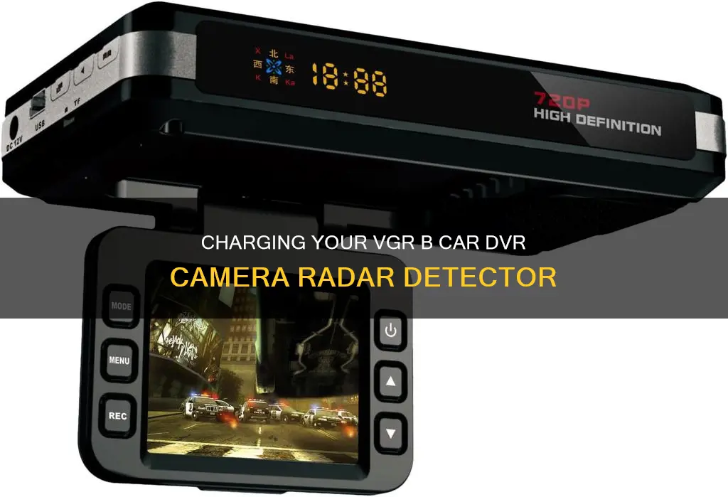 how to charge vgr b car dvr camera radar detector