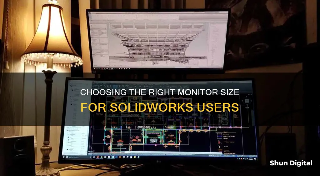 how to choose a monitor size for solidworks