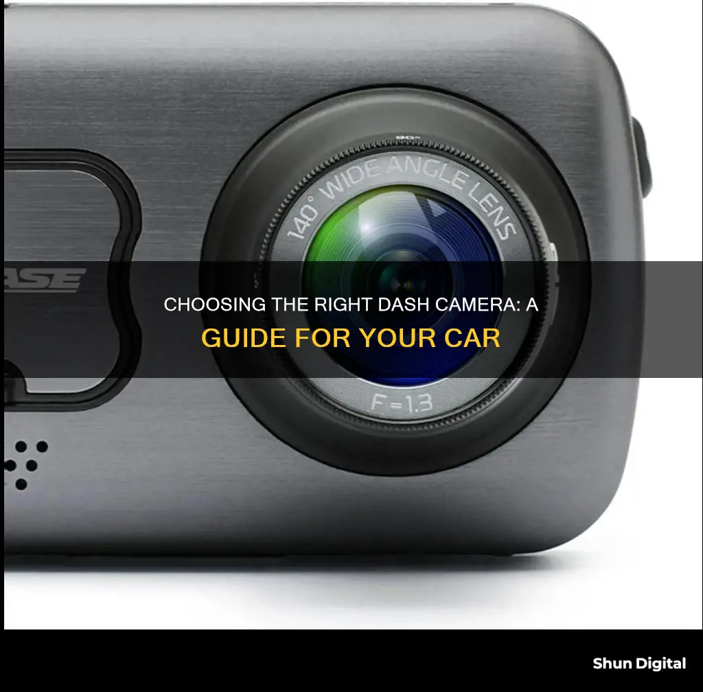 how to choose dash camera for car