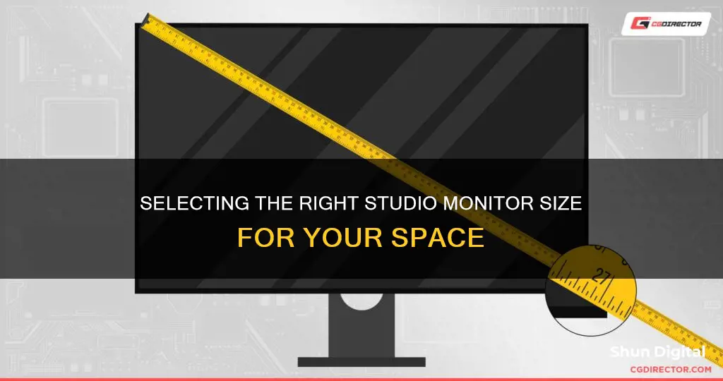 how to choose size of studio monitor