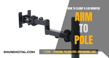 Clamping an LCD Monitor Arm to a Pole: Easy Steps